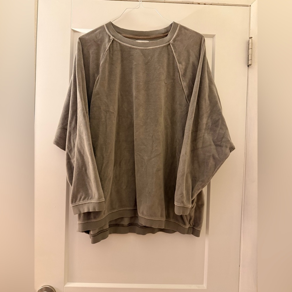Aerie Velour Crewneck Sweatshirt – Size L